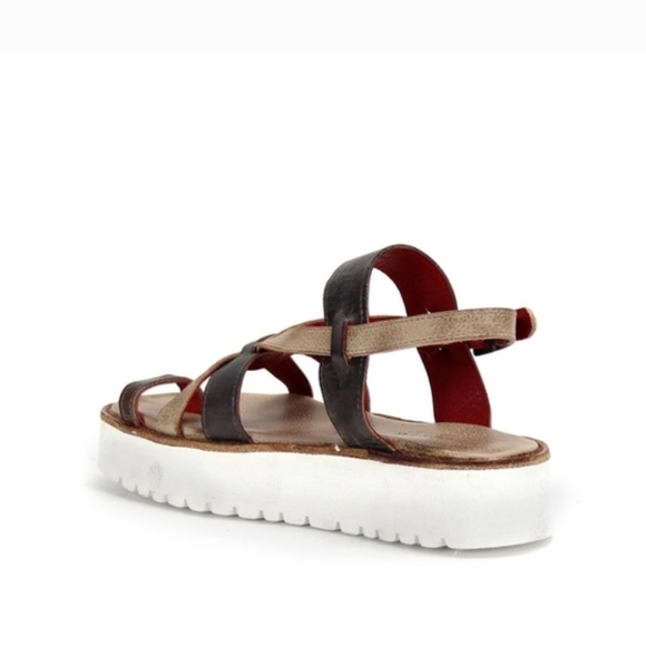 MAKE AN OFFER BedStu Crawler Leather Platform Sandals In Starry Night Lux Sz 11 - Picture 6 of 11